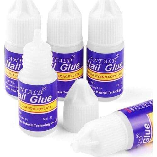 2g/3g/10g Nail Glue Fast-dry Adhesive Acrylic French False Tips 3D Nail Rhinestone Decoration Glue Tools