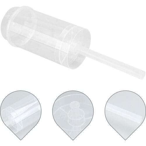 20pcs Pushable Cake Holders Diy Push Cake Mold Cylinder Shaped Cake Pusher Push Pops Containers with Lids