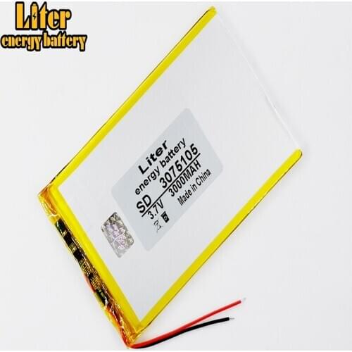 3075105 3.7V 3000MAH polymer battery 0375105 story electromechanical zishu emphasize battery 7 inch tablet