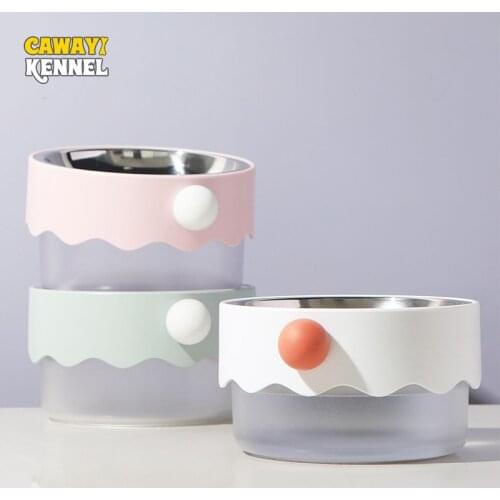 CAWAYI KENNEL Dog Feeder Drinking Bowls for Dogs Cats Pet Food Bowl Comedero Perro Miska Dla Psa Gamelle Chien Chat Voerbak Hond
