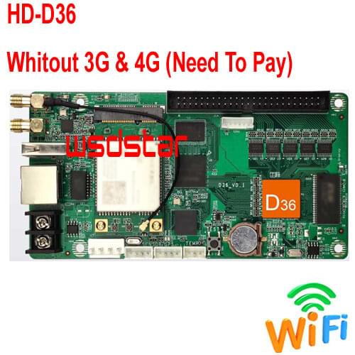 HUIDU HD-D05+WIFI 640*64 HD 05 Animation Image Text Door lintel WIFI Full color led display control card