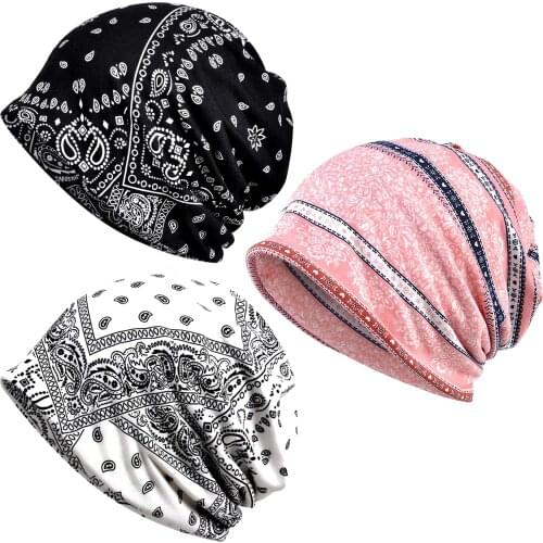 Kayier Beanies Chemo Caps Cancer Headwear Skull Cap Knitted hat Scarf for Women