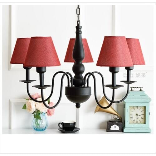 5 Arms children bed room Chandelier For Living Room Light Ceiling Fixture Indoor Pendant Lamp Home Decorative 90-260V e27 base