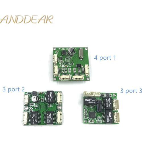 Mini PBCswitch module PBC OEM module mini size 3/4 Ports Network Switches Pcb Board mini ethernet switch module 10/100Mbps ODM