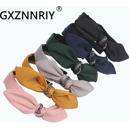 Fashion Bow Hairband Knot Headbands for Women Korean Style Hair Accessories Girls Hair Hoop Hairbands 2020 Trendy Headwear Gifts