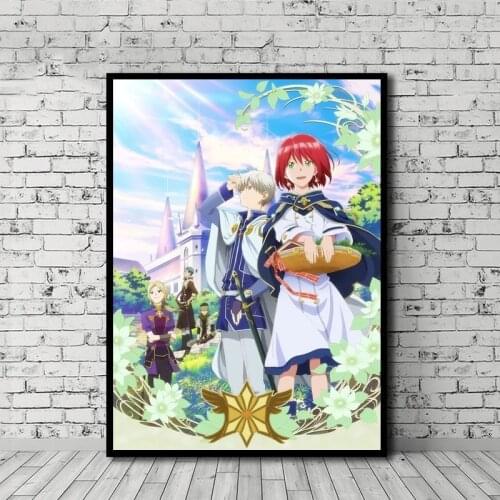 Wall Artwork Modular Shirayuki Aux Cheveux Rouges Anime Paintings Pictures Hd Prints Home Poster Canvas Living Room Decoration