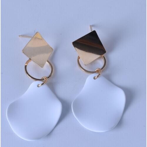 New Fashion Round Dangle Drop Korean Earrings For Women Geometric Classic 2021 Earring Wedding Kolczyki Jewelry Brincos