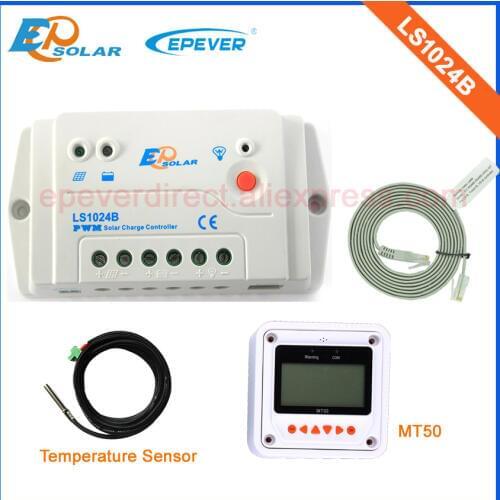 New LandStar series EPsolar new generations solar 12V 24V controller with temperature sensor and MT50 LS1024B 10A 10amps