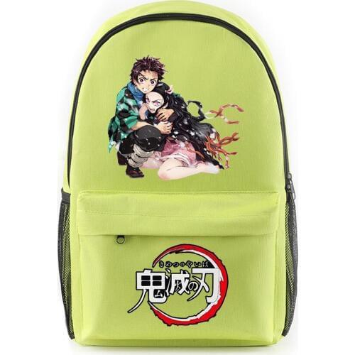 Anime Demon Slayer Backpack School Bags for Teenage Girls Boys Laptop Backpack Casual Travel Bags Kids Book Bags Fashion Mochila