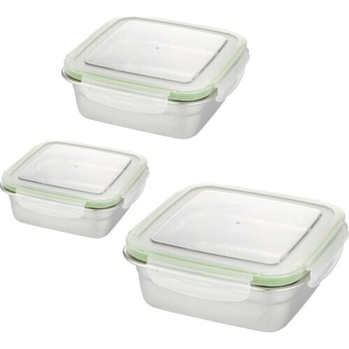 Folding Camping Box Stainless Steel Crisper Lunch Bags Food Box For Outdoor