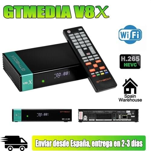 Gtmedia V8X DVB S2 satellite receiver Builtin wifi support H.265 DVB-S/S2/S2X, VCM ACM Upgrade V8 NOVA v8 honor V8 PRO2