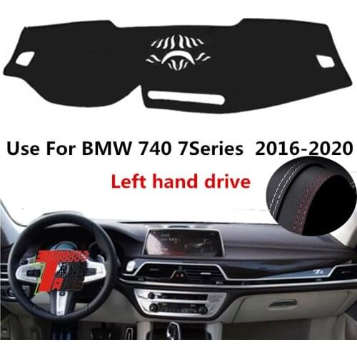 TAIJS Factory Casual Sport Sun Shade Leather Car Dashboard Cover For BMW 740 7Series 2016 2017 2018 2019 2020 Left hand drive