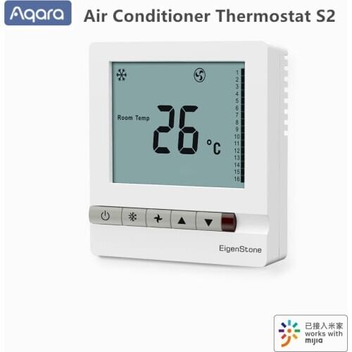 Aqara EigenStone Smart Air Conditioner Thermostat S2 Cooling Heating For Central Air Conditioning Fan Temperature Control