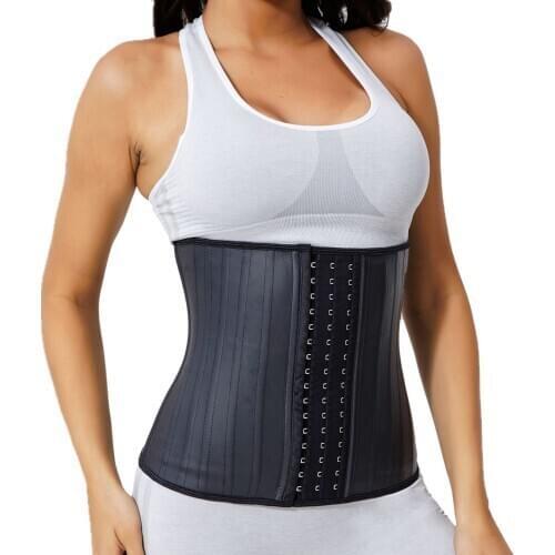 Women Corset Latex Waist Trainer Body Shaper Slimming Sheath Belly Colombian Girdles Steel Bone Binders and Shapers Workout Belt