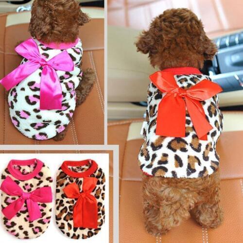 Winter Cartoon Puppy Vest Clothing Warm Flannel Dog Clothes for Small Dogs Chihuahua French Bulldog Outfit Pet Cat T Shirt