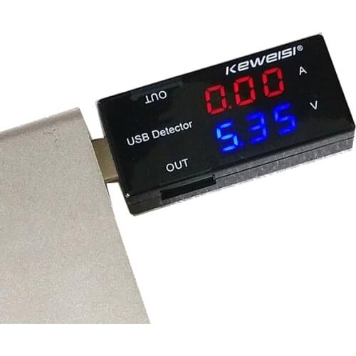 10pc USB mobile phone tablet mobile power / data line security detector current voltmeter tester USB double row display detector