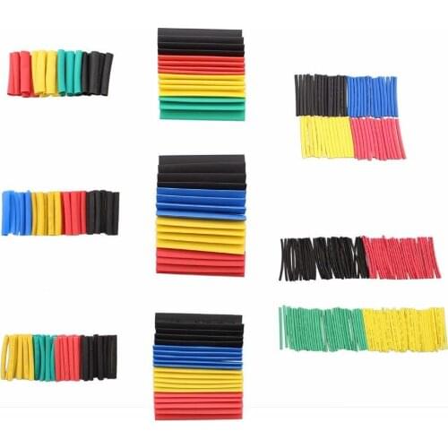 Shrinking 164Pcs Insulation Sleeving Thermal Casing Car Electrical Cable Tube kits Heat Shrink Tube Tubing Wrap Sleeve Assorted