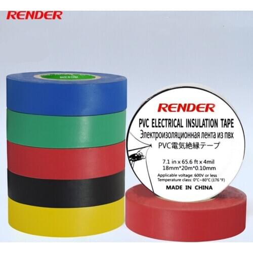 20M PVC Electrical tape waterproof insulation Tape Automotive wiring harness line winding