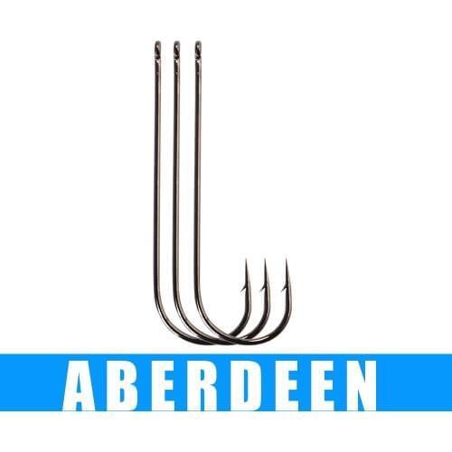 3 packs Size 1# 1-0# 2# 2-0# 3-0# 4# 4-0#5# 6# 8# 10# Fishing HOOK ABERDEEN Fresh water High Carbon Steel Barbed Hook carp hook