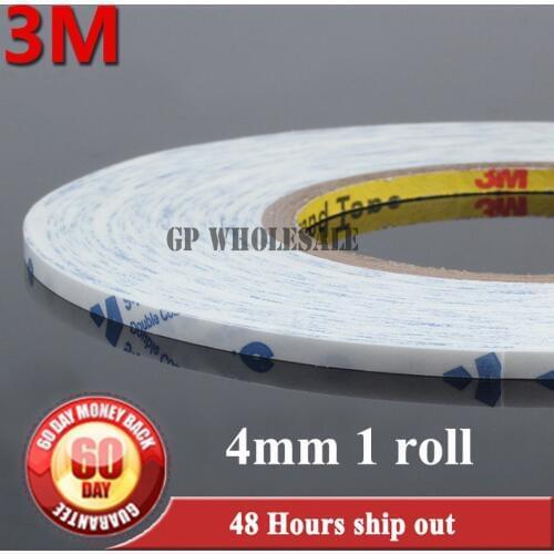 4mm* 50M 3M 9448A White Double Sided Adhesive Tape Sticky for iphone/ipad Mac, Phone Touch Screen Glass Display Cable Assemble