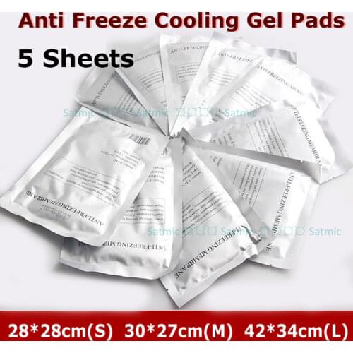 Anti Freeze Cooling Gel Pads S/M/L Membrane For Cryotherapy Lipolysis Cooling Fat Freezing Treatment Body Slimming