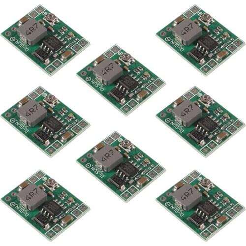 8 Pack Mini MP1584EN DC-DC Buck Converter Adjustable Power Supply Module 24V To 12V 9V 5V 3V