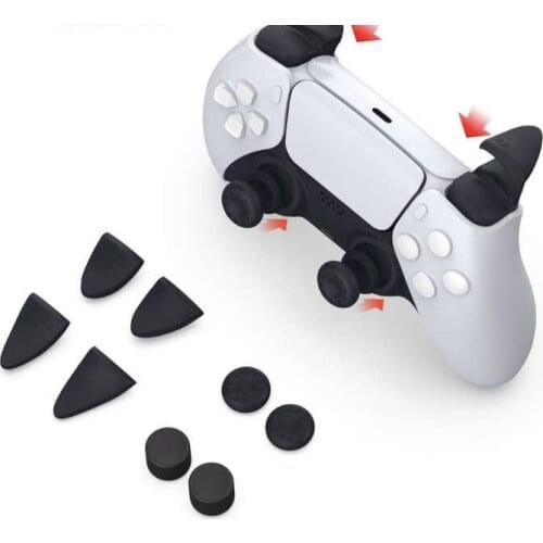 8 in 1 PS5 Thumb Grip Cap Non-slip Rocker Cap L2R2 Joystick Button Protective Caps Case Gamepad Cover Shell For PlayStation 5