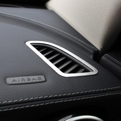 Alumium Alloy Dashboard Air Outlet Cover Trim For Mercedes Benz C Class W205 C200 GLC260 300 2015 2016 Car Styling