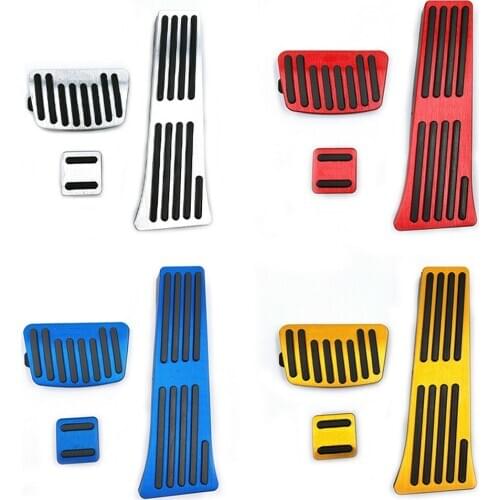 Aluminum Car Accelerator Fuel Brake Pedal Clutch Pedals Plate Covers Non Slip Pads For Hyundai Tucson 2015 2016 2017 2018 2019