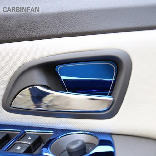Auto Accessorie Car Styling Inner Handle Bowl Sticker For Chevrolet Cruze 2009-2015 Stainless Steel Handle Bowl Covers B123