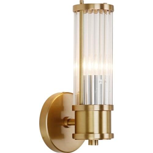 Lustre Crystal Wall Lamp Bronze/Silvery Bedroom Led Wall Lights Fixtures Living Room Wall Sconce Lights