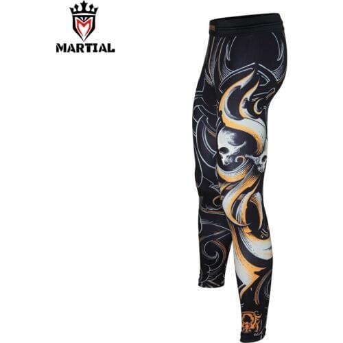 Martial:Gemini original design sublimated running tights men sports leggings customized mma bjj pants