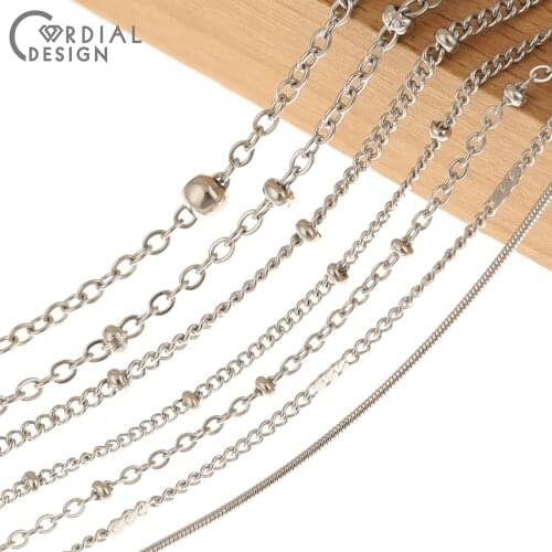 Cordial Design Stainless Steel Chains/Jewelry Accessories/Hand Made/DIY Making/Jewelry Findings & Components/Chains For Necklace