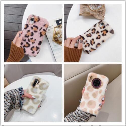 Rabbit Leapord Fur Case For Xiaomi Mi CC9 9T Pro 8 Lite Explore 9 SE 6X A2 Pocophone F1 5X A1 Play 5 Mix 3 2 2S Fluffy Cover