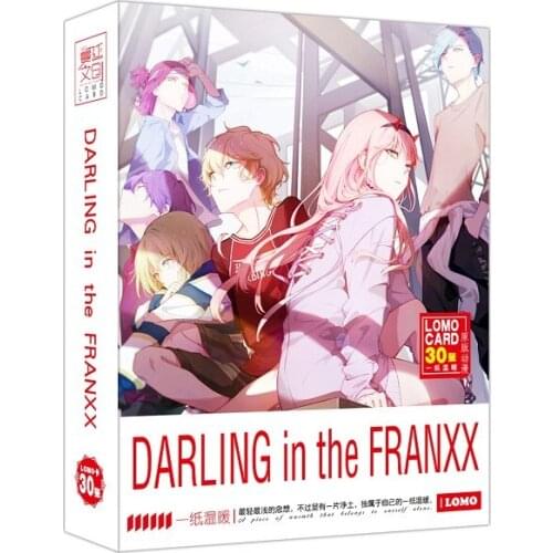 30 Sheets/Set Anime DARLING In The FRANXX LOMO Card Mini Postcards Animation Greeting Card Message Card