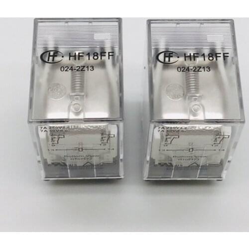 HF18FF-024-2Z13 8pin 7A250VAC pin relays