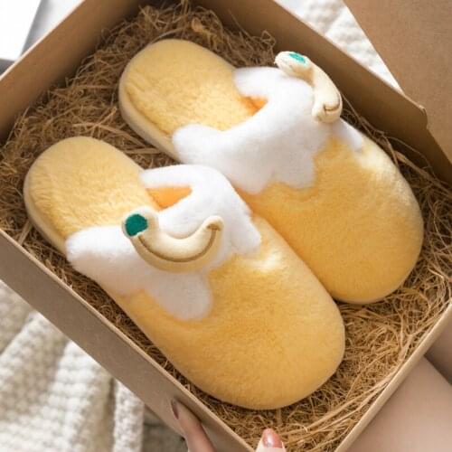 Cotton Slippers Womens Home Autumn and Winter Lovely Lovers Indoor Thick Bottom Warm Cotton Slippers Mens Winter