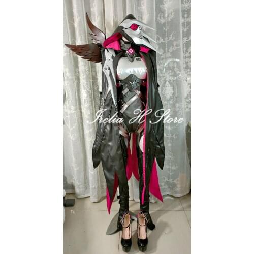 Irelia H Store Honkai Impact 3 Natasha Cioara Raven Cosplay Costume Full set with shoes High Quality Custom made/size