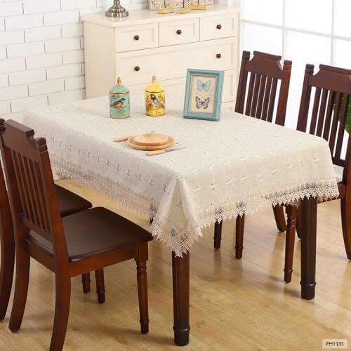 Lace tablecloth manufacturer tea table cloth European table cloth simple dust cover air conditioning cover tea table cloth