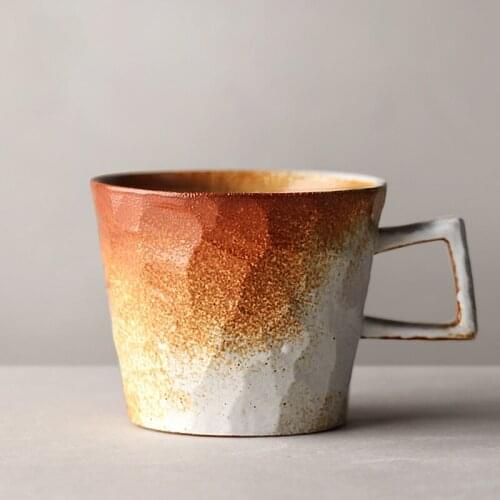 Japanese Style Mug Simple Fashion Art Elegant Luxury Vintage Coffee Mug Ceramic Office Tazas Desayuno Home Drinkware DI50MKB