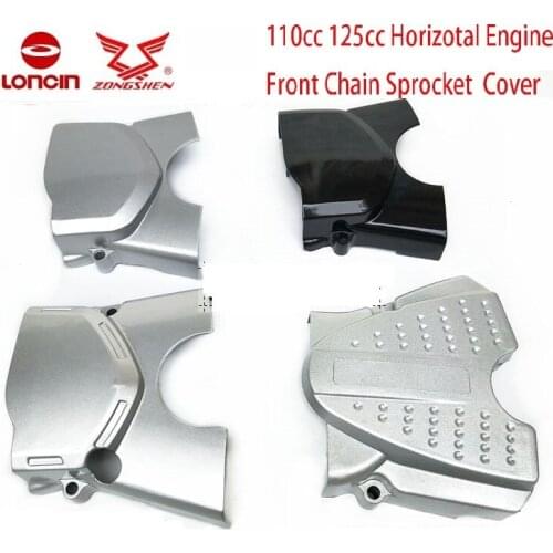 Zongshen loncin lifan 110cc 125cc left engine cover chain front sprocket cover kayo dirt pit monkey bike ATV QUAD free shipping