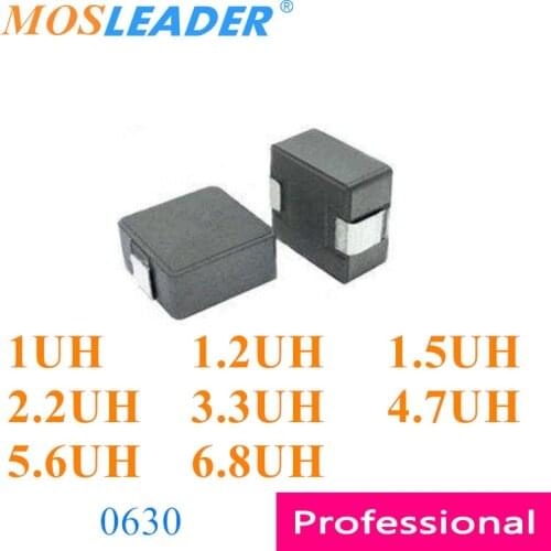 Mosleader 1500pcs 0630 1UH 1.2UH 1.5UH 2.2UH 3.3UH 4.7UH 5.6UH 6.8UH 20% Molded power inductors Made in China High quality