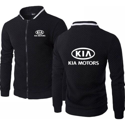 2021Spring Autumn Mens baseball jacke men for KIA Motors Car Logo Print High Quality Cotton Mens baseball jacket Sweatshirts K