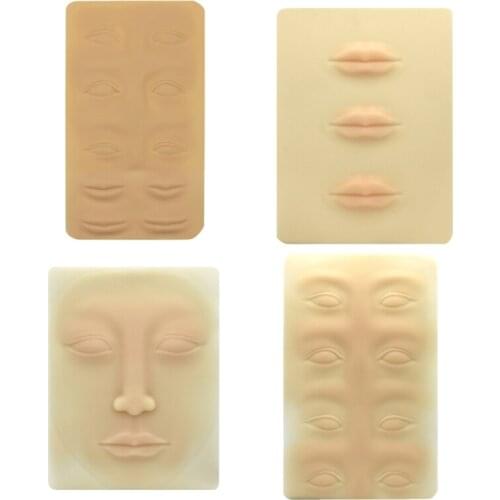 Beginner 3D Silicone Permanent Makeup Tattoo Training Practice Fake Skin Blank for Microblading