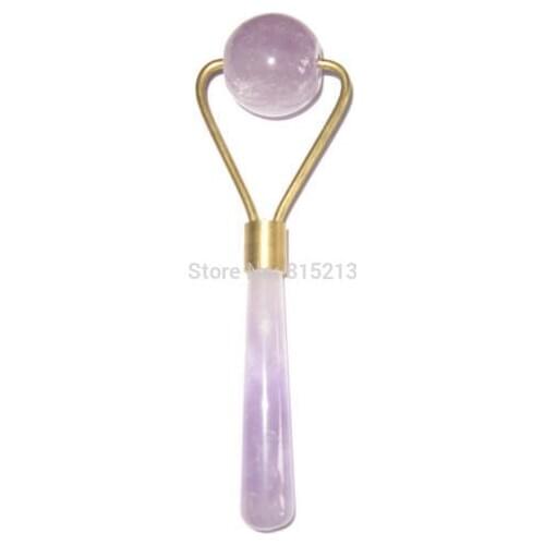 Nature Amethyst Quartz crystal Stone Massage Skin care beauty health products 14cm