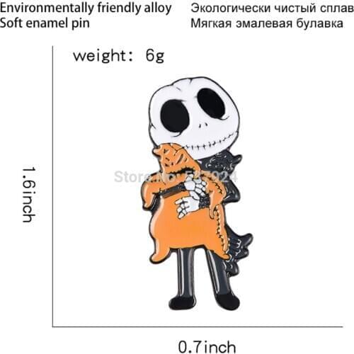 New 20Pcs Jack 4CM Alloy Brooch Lapel Pin Action Figure Toy