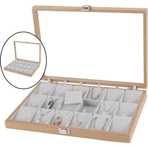 Earrings Necklace Pendant Stand Case Jewelry Display Organizer Plate Holder