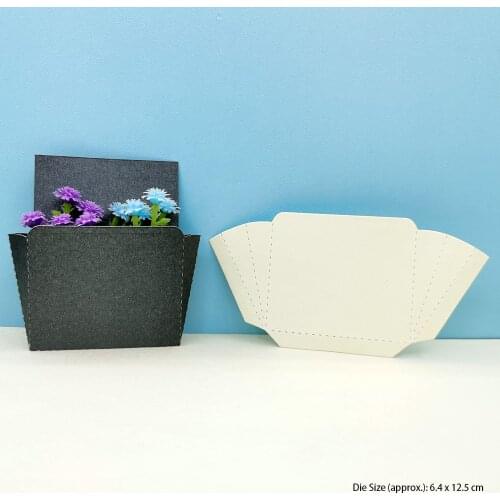 French Fries Box Cutting Dies Scrapbooking DIY Cut Die Mold Album Card Decorative Crafts Embossing Folder Clear Stamps