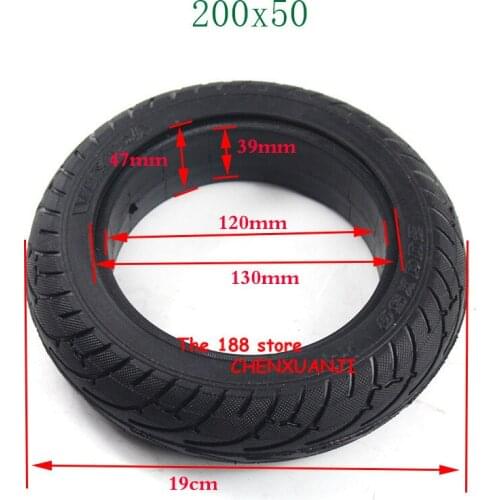 Electric Scooter Tyre With Wheel 8" Scooter 200x50 Tyre Inflation Electric Vehicle Wheel 200x50 solid tires