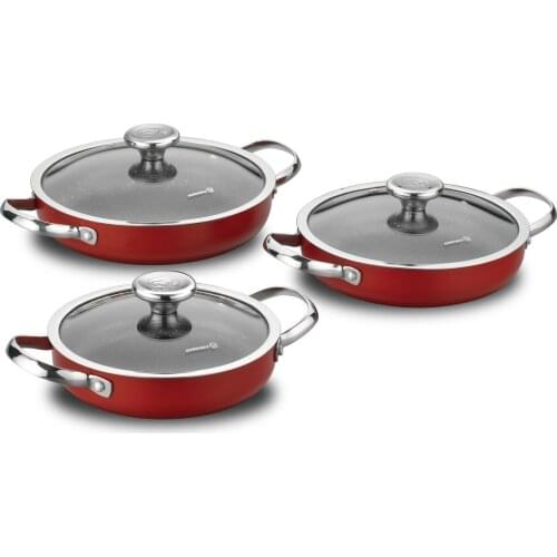 Omelette Pan / Pot Set 6 pieces KORKMAZ Red
